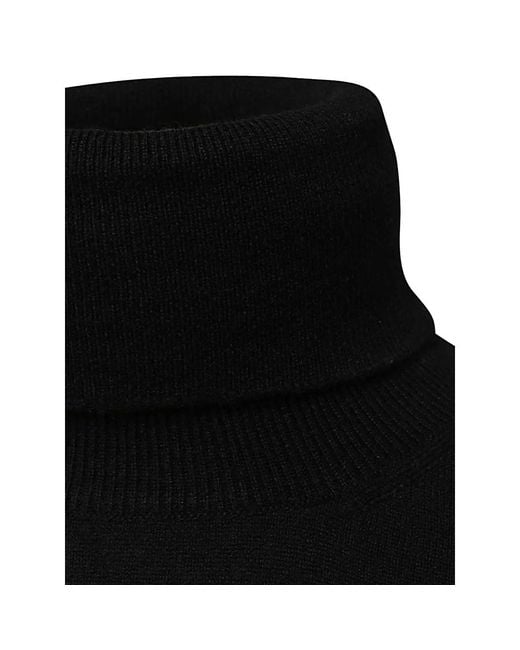 Malo Black Roll-Neck Sweater for men