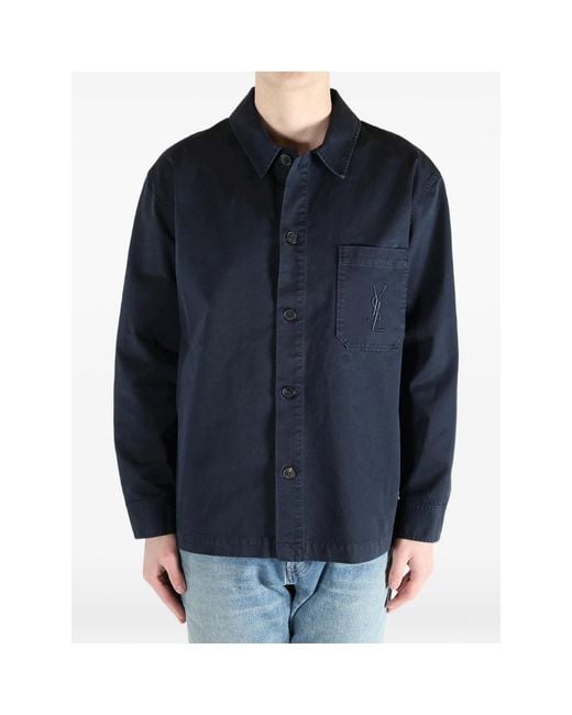 Saint Laurent Blue Jackets for men