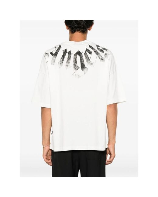 Palm Angels White Neutrals T-Shirts & Vests for men