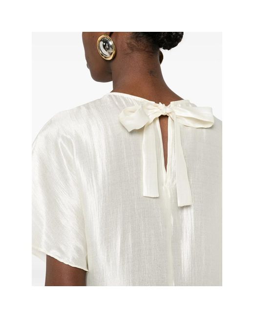 THE GARMENT White Porcha Short-Sleeve Maxi Dress