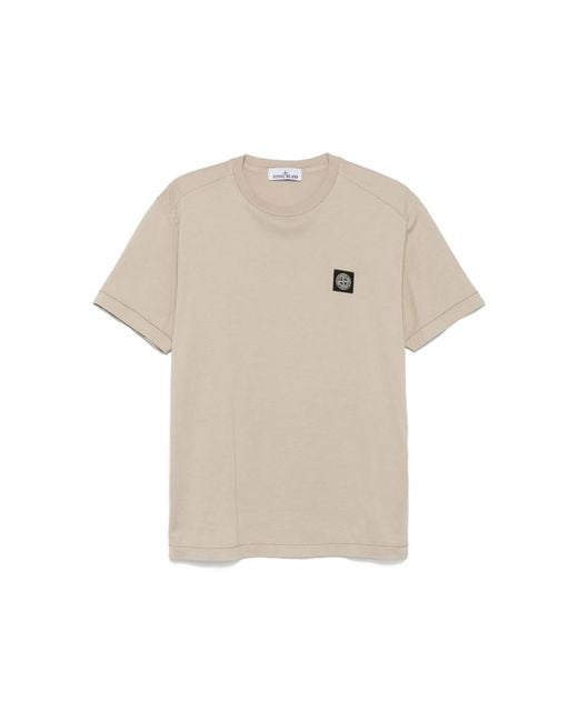 Stone Island Natural 2100027 60/2 Cotton Jersey T-Shirt for men