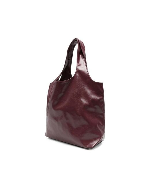 A.P.C. Purple A. P.C. Logo-Print Tote Bag