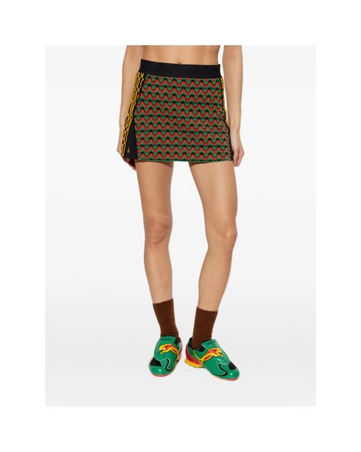 Puma X Ahluwalia Black X Ahluwalia Jacquard-Knit Mini Skirt
