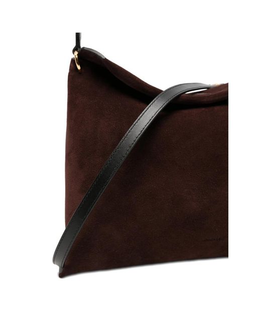 Wandler Brown Tote Bag Suede