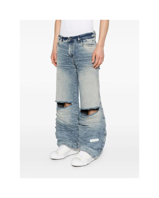 PDF Blue Rich Kid Ripped Jeans for men