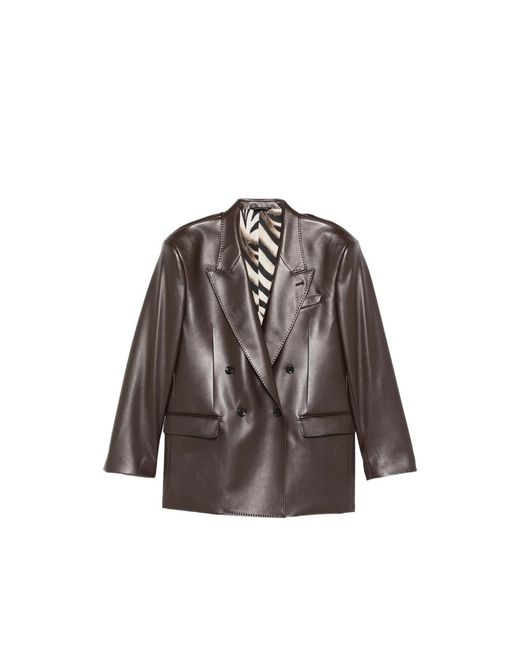 Eraldo Brown Double-Breasted Blazer