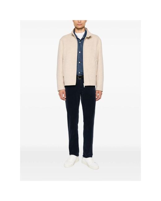 Tramarossa Blue Michelangelo Corduroy Trousers for men
