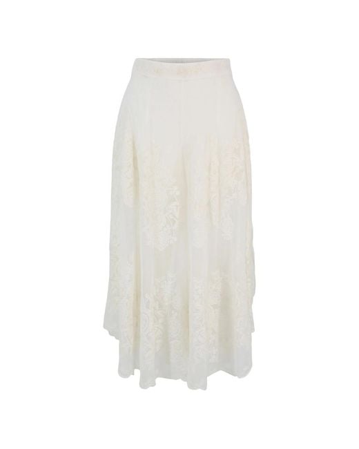 Sea White Arielle Lace Pants