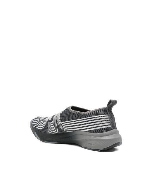 Kiko Kostadinov X Asics Gray X Kiko Kostadinov Lyasa Ff Split-Toe Graphic-Print Sneakers for men