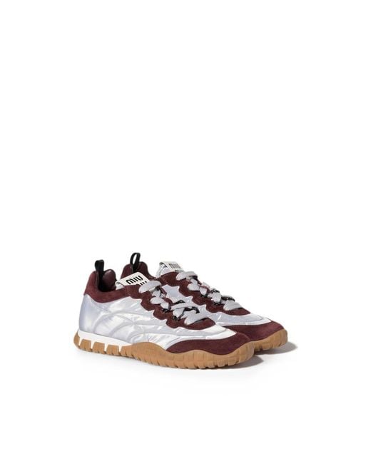 Miu Miu Multicolor Tyre Technical-Fabric And Suede Sneakers