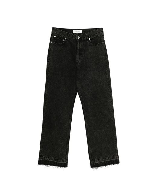 TONYWACK Black Straight-Leg Jeans for men