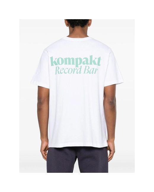 Kompakt Record Bar White Logo T-Shirt for men