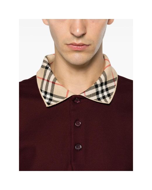 Burberry Purple Polo Shirts for men