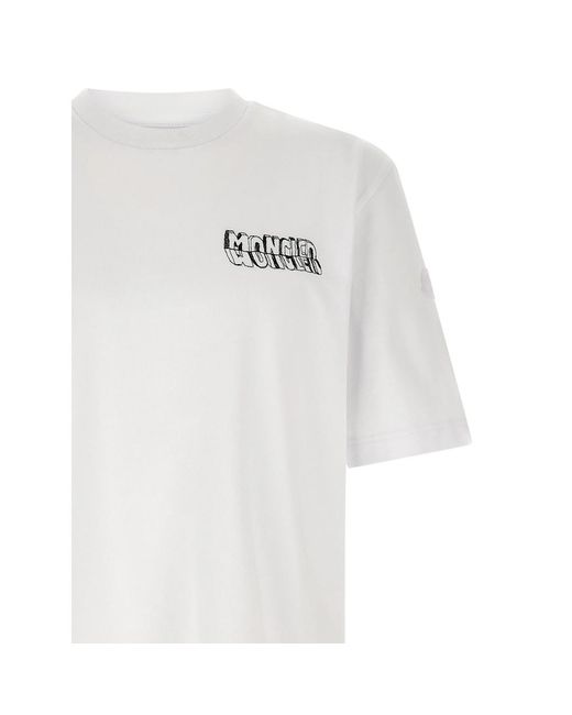 Moncler White T-Shirts & Vests for men