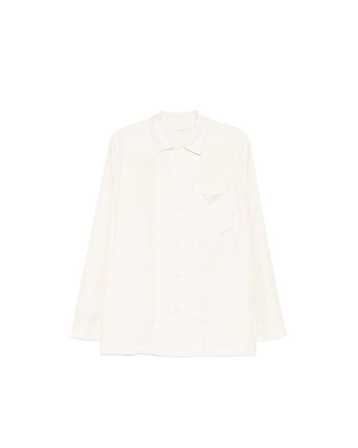 Umit Benan White Pocket Shirt for men