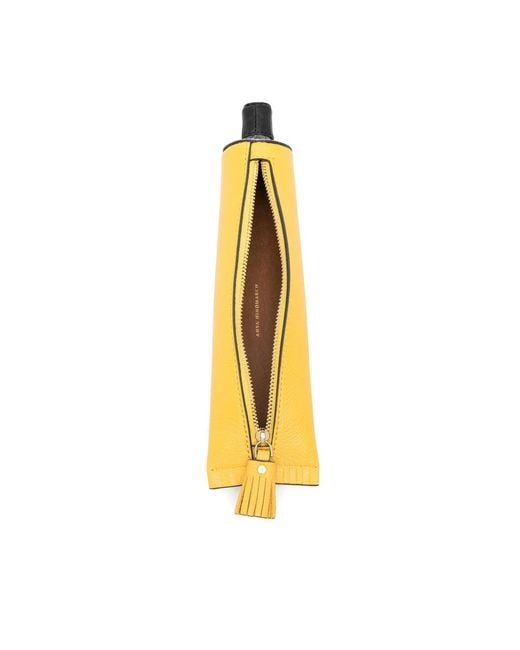 Anya Hindmarch Yellow Uhu Pencil Case for men