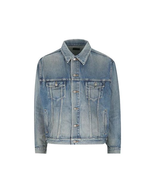 Saint Laurent Blue Jackets for men