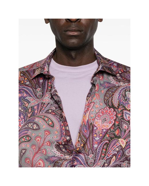Etro Purple Shirts for men