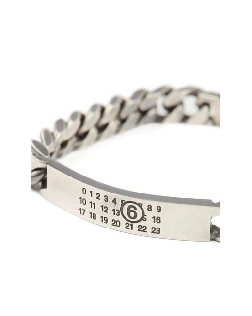 MM6 by Maison Margiela Metallic Jewellery for men