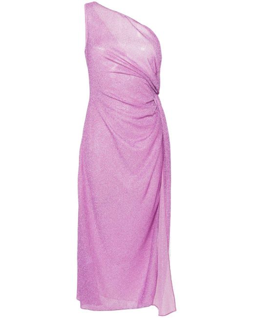 Oseree Purple Maxi Dress With Lumière Knot