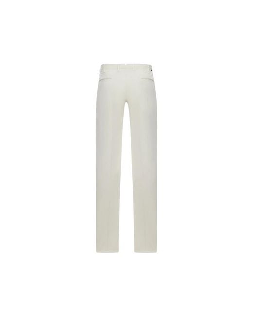 Incotex White Slim-Fit Tailored Trousers for men