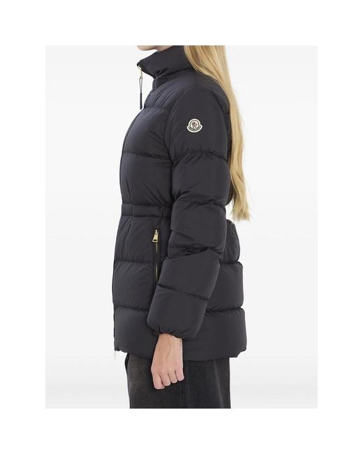 Moncler Black Brosset Logo-Patch Puffer Jacket