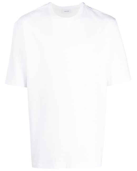 Ferragamo White Crew-neck Cotton T-shirt for men