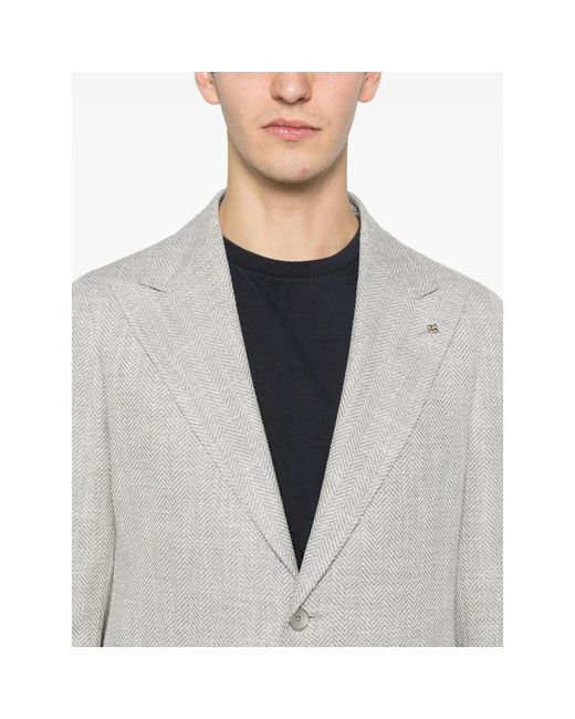 Tagliatore Gray Jacket for men