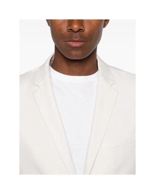 Calvin Klein White Single-Breasted Blazer for men