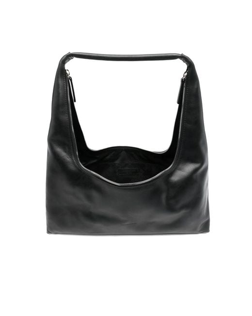 MARGE SHERWOOD Black Structured Shoulder Bag