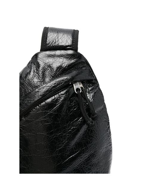 Balenciaga Black Pocket Backpack for men