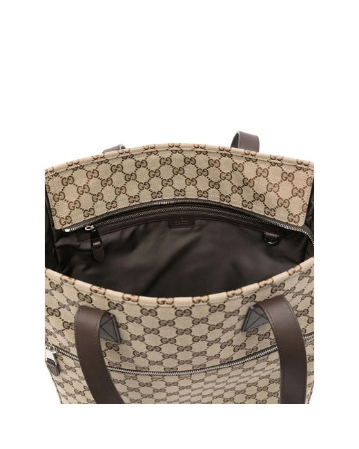 Gucci Brown Large Gg Tote Bag for men