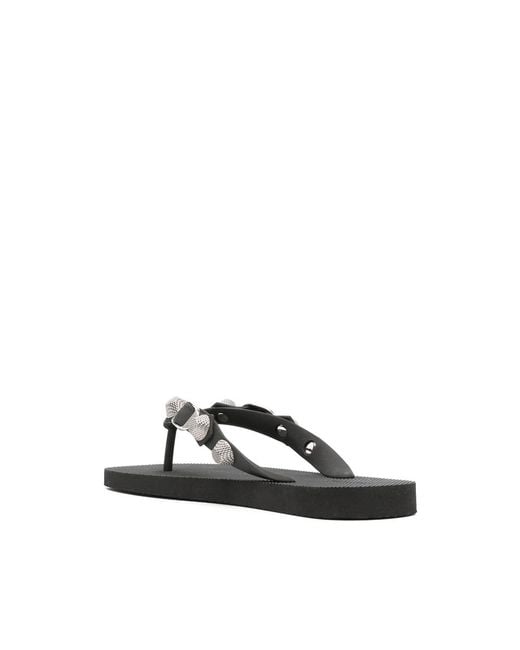 Balenciaga Black Flip-Flops & Slides