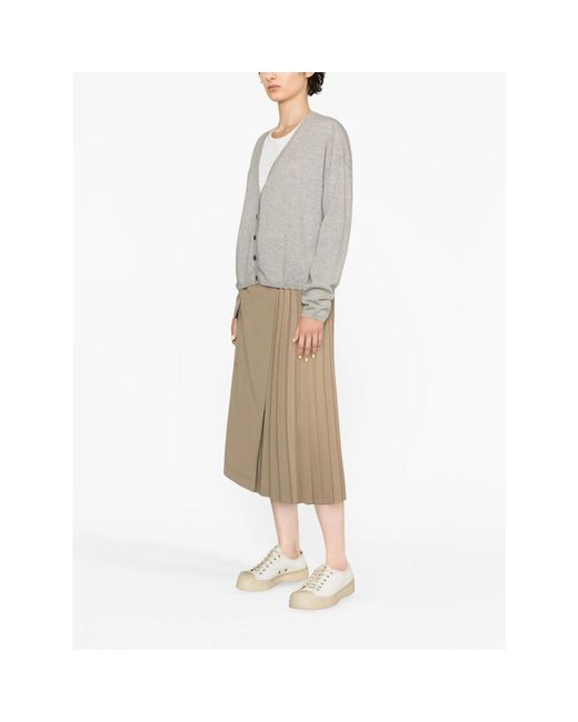 Lisa Yang Gray V-Neck Cashmere Cardigan