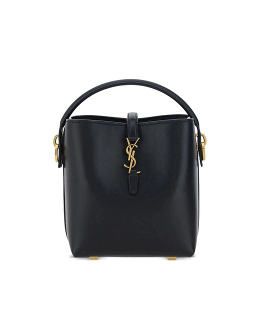 Saint Laurent Black Le 37 Leather Shoulder Bag