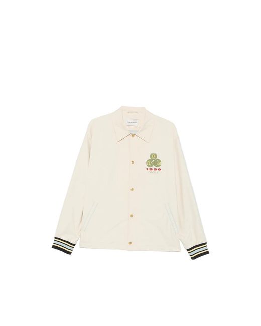 Drole de Monsieur Natural Logo-Print Pocket Jacket for men