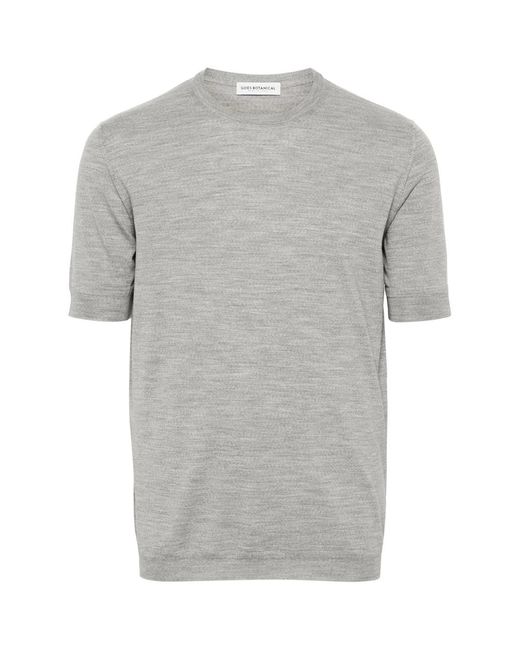 GOES BOTANICAL Gray Mélange Merino Wool Top for men