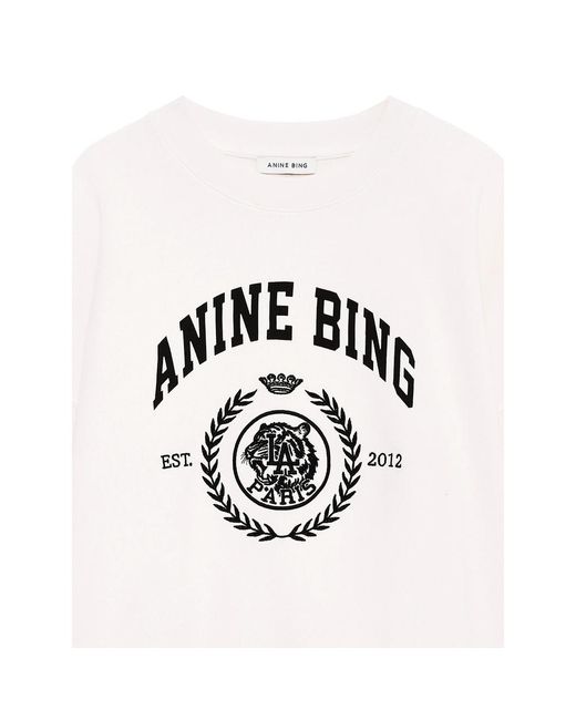 Anine Bing White Sweatshirts Neutral