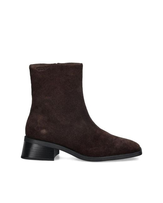 Vagabond Brown 47Mm Blanca Block-Heel Ankle Boots