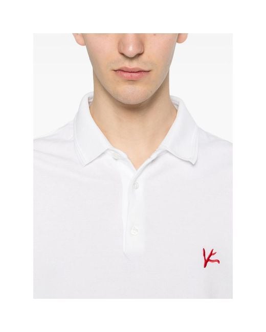 Isaia White Polo Shirts for men