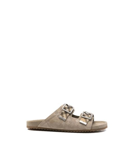 Burberry Natural Neutrals Sandals for men