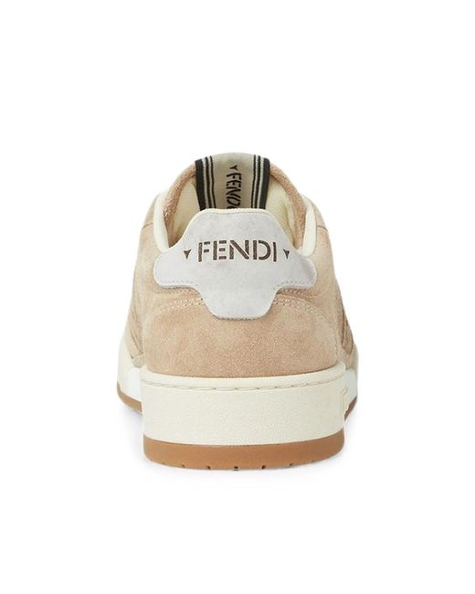 Fendi Natural Match Logo-Patch Sneakers