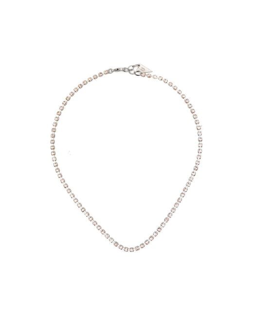 Forte_forte Metallic Square-Stone Necklace