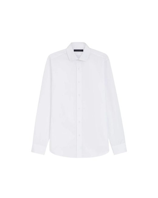 Beckham X Boss White Long-Sleeved Cotton Shirt for men