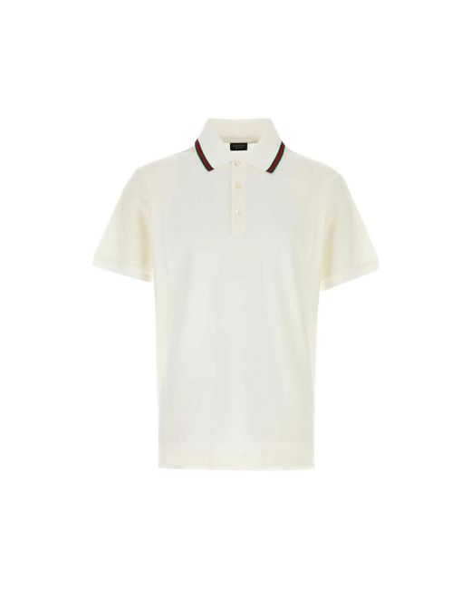 Gucci White Polo Shirts for men