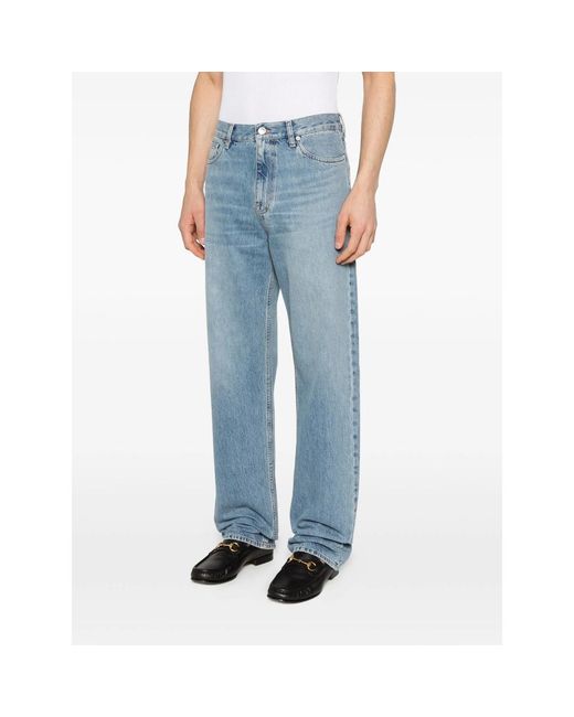 Gucci Blue Cotton Jeans for men