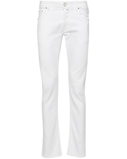 Jacob Cohen White Nick Slim-Fit Jeans for men