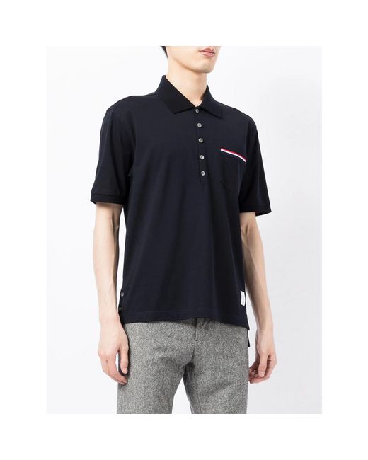 Thom Browne Black Polo Shirts for men
