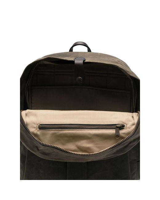 Filson Black Suede Backpack for men