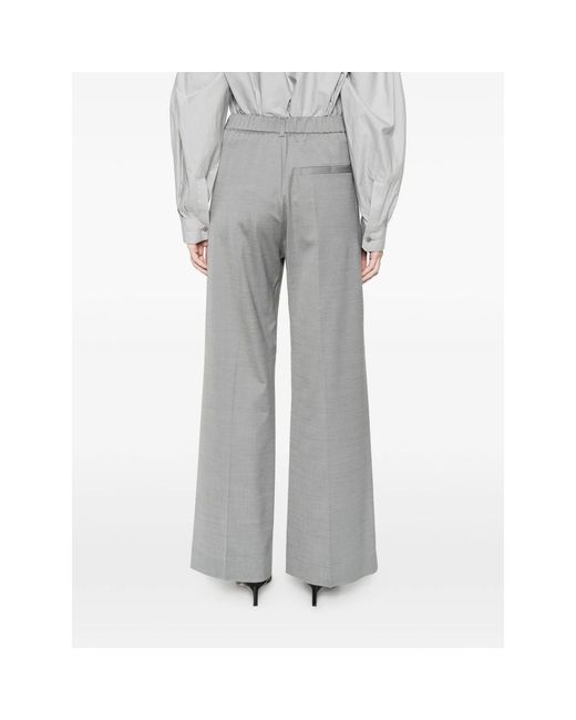 Tela Gray Pleated Trousers